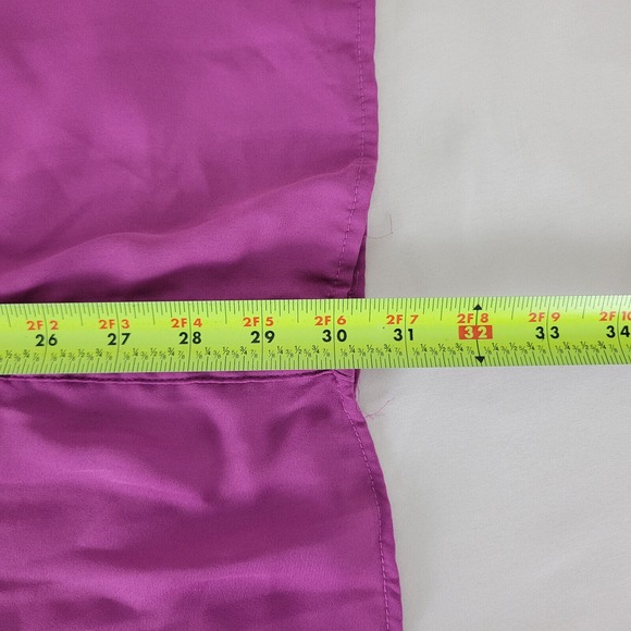 Only Necessities Shirt‎ Womens 2XL Fuscia Ribbed Top Short Sleeve Button Down - Picture 5 of 8